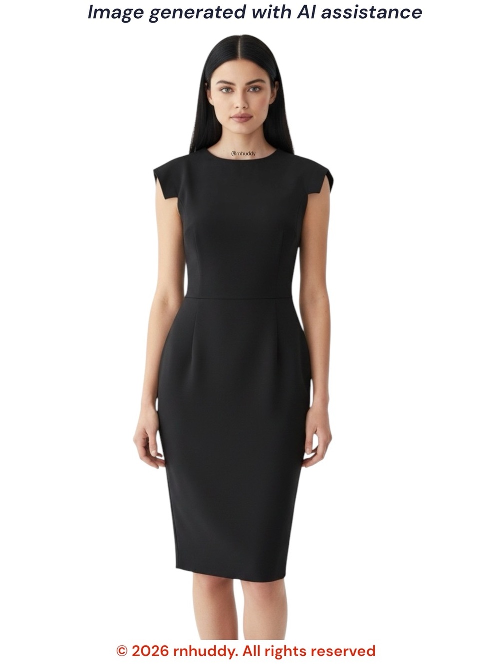Ann Taylor size 10 black pencil sheath dress